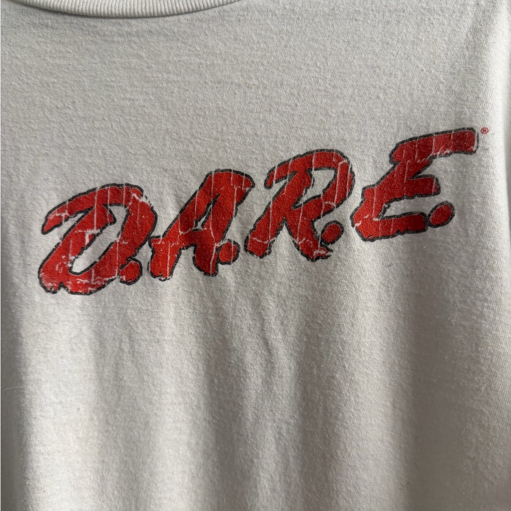 D.A.R.E Original Vintage 80’s tee Featuring Daren The Lion Size M. RARE. - Picture 8 of 10